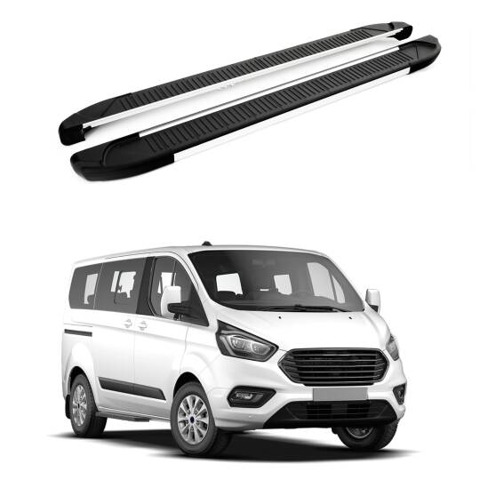 TURTLE Fits Ford Custom 2012-2023 / Lwb Side Step Another Silver