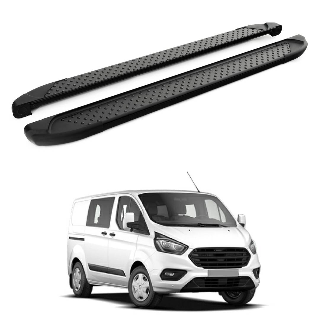 TURTLE Fits Ford Custom 2012-2023 / Lwb Side Step Sapphire V1 Black - 1