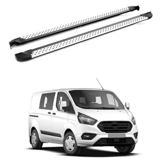 TURTLE Fits Ford Custom 2012-2023 Side Step Era V2 Silver
