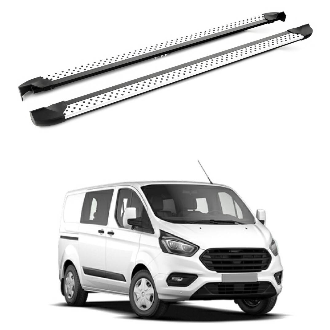 TURTLE Fits Ford Custom 2012-2023 Side Step Era V2 Silver - 1