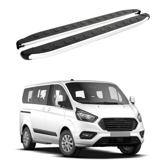 TURTLE Fits Ford Custom 2012-2023 / Swb Side Step Alyans Silver