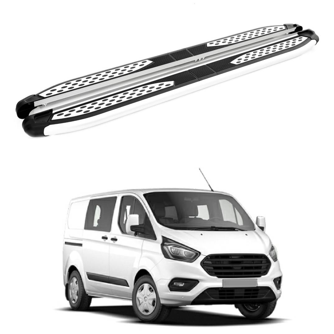 TURTLE Fits Ford Custom 2012-2023 / Swb Side Step Plus Silver - 1
