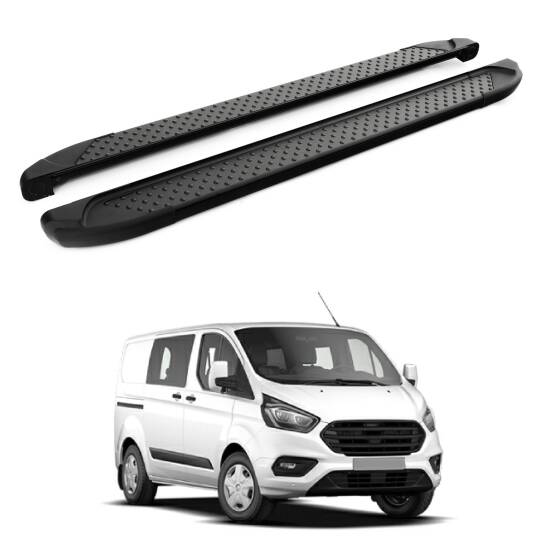 TURTLE Fits Ford Custom 2012-2023 / Swb Side Step Sapphire V1 Black