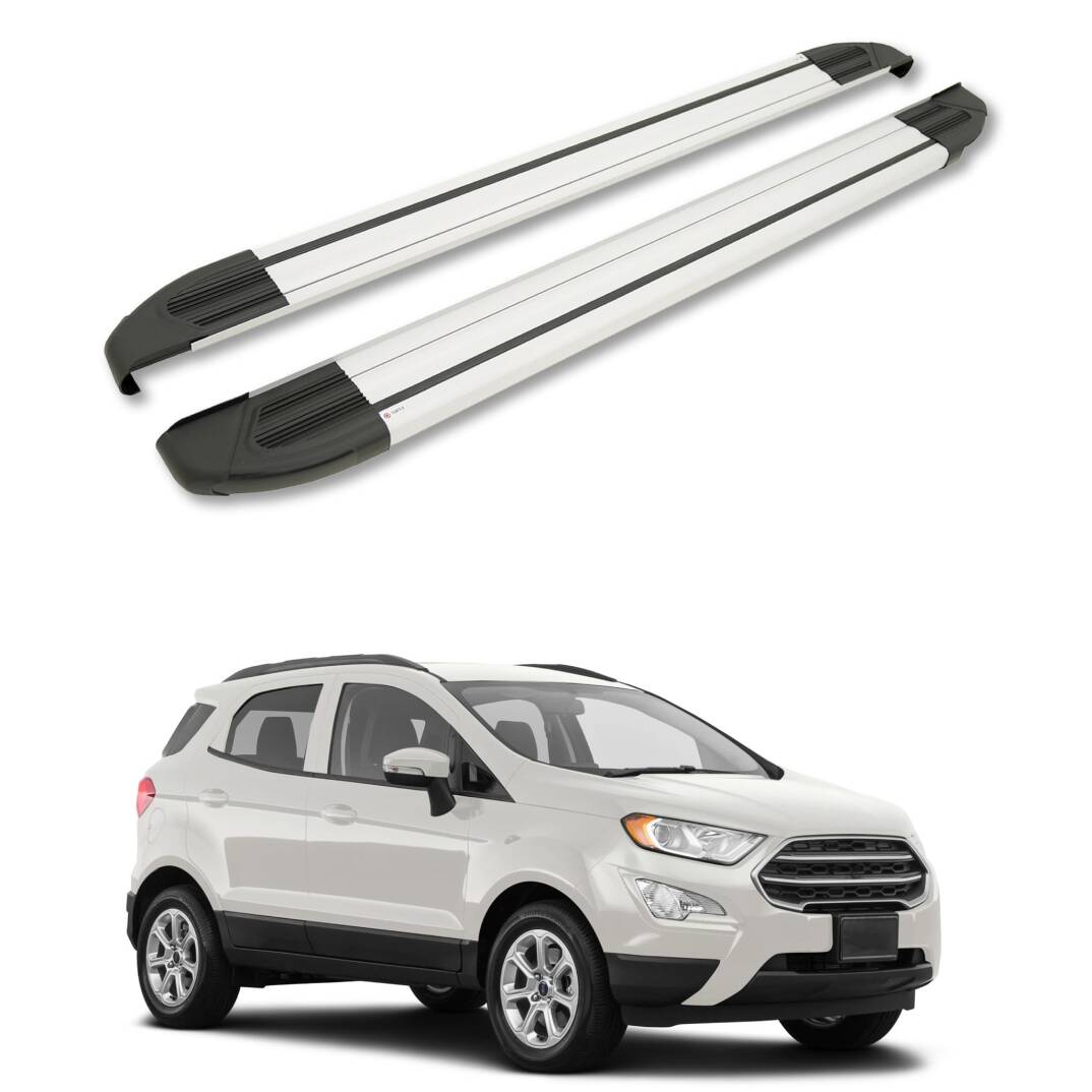 TURTLE Fits Ford Ecosport 2013-2025 Side Step Brillant Silver - 1