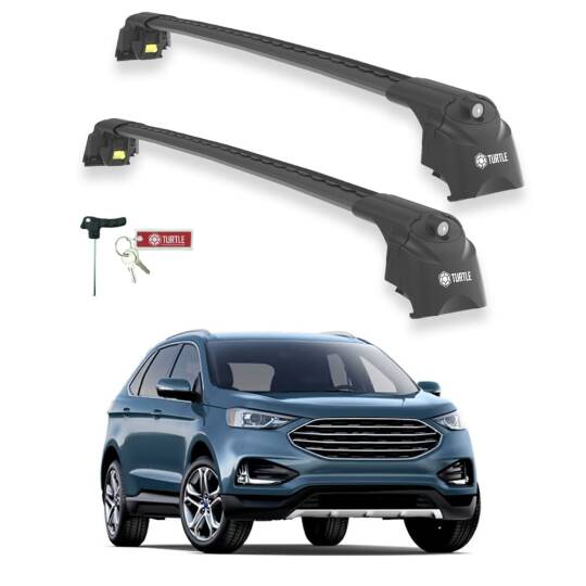 TURTLE Fits Ford Edge 2015-2025 Roof Rack Air2 Black