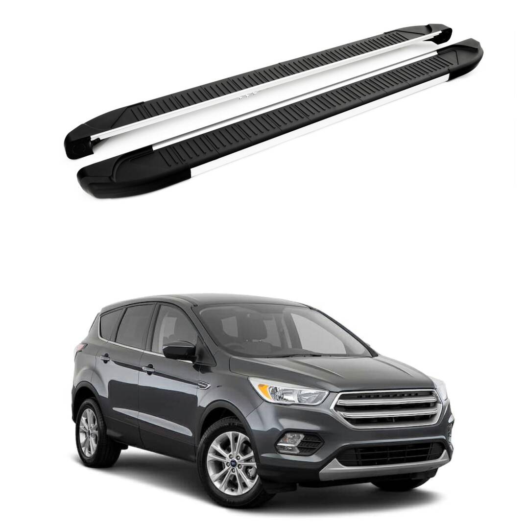 TURTLE Fits Ford Escape (C520) 2013-2019 Side Step Another Silver - 1