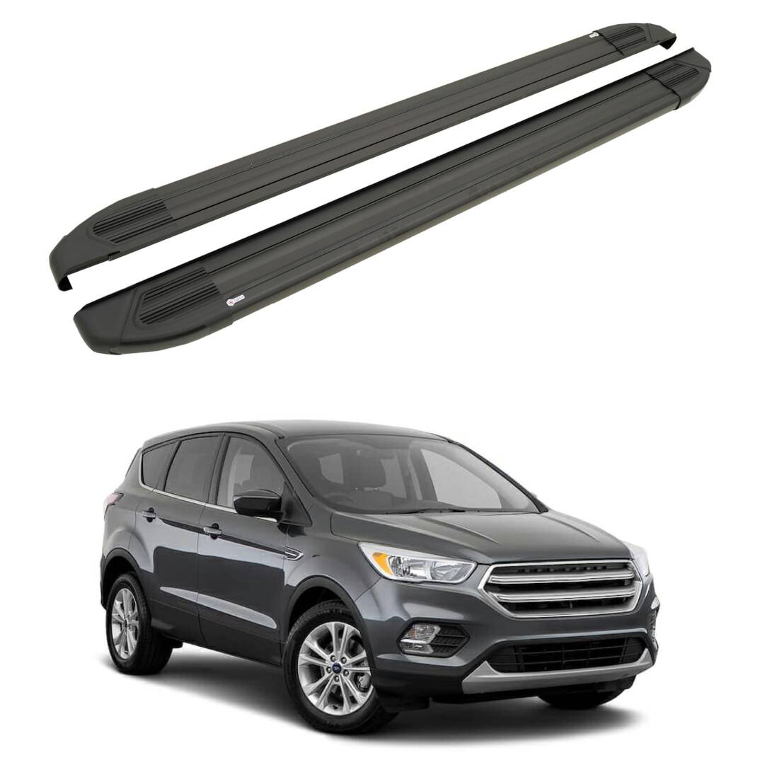 TURTLE Fits Ford Escape (C520) 2013-2019 Side Step Brillant Black - 1