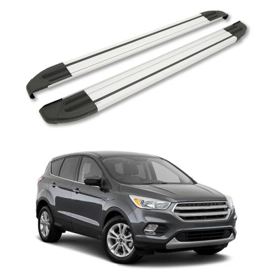 TURTLE Fits Ford Escape (C520) 2013-2019 Side Step Brillant Silver