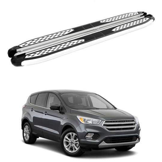 TURTLE Fits Ford Escape (C520) 2013-2019 Side Step Plus Silver
