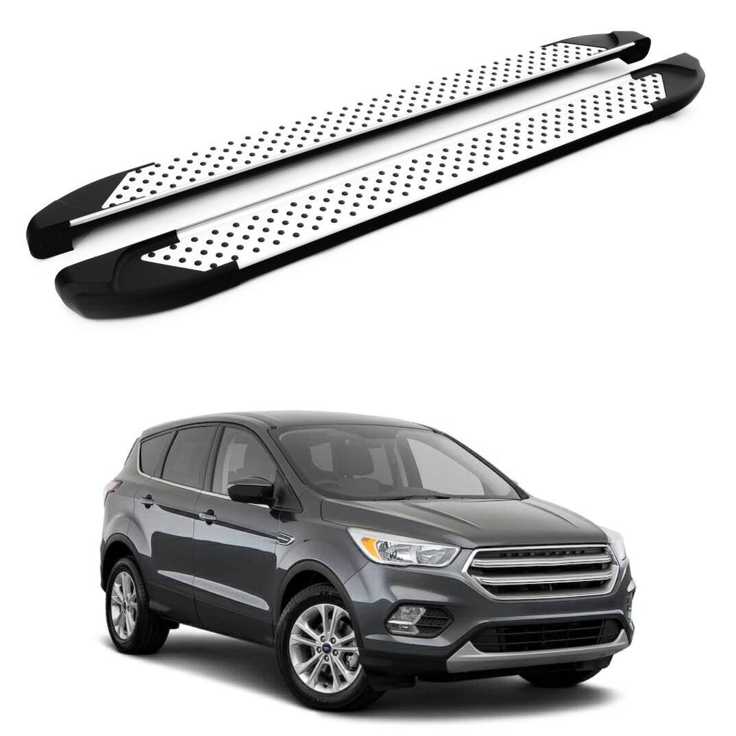 TURTLE Fits Ford Escape (C520) 2013-2019 Side Step Sapphire V1 Silver - 1