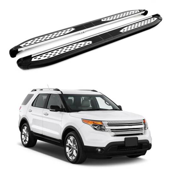 TURTLE Fits Ford Explorer (U502) 2011-2015 Side Step Plus Black