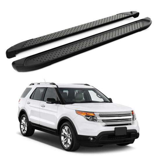 TURTLE Fits Ford Explorer (U502) 2011-2015 Side Step Sapphire V1 Black
