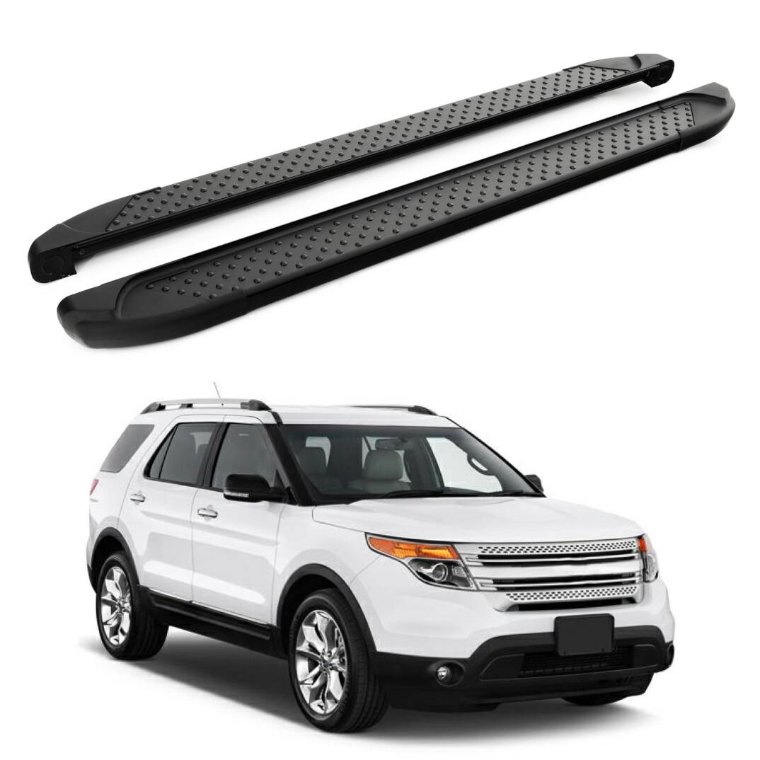 TURTLE Fits Ford Explorer (U502) 2011-2015 Side Step Sapphire V1 Black - 1