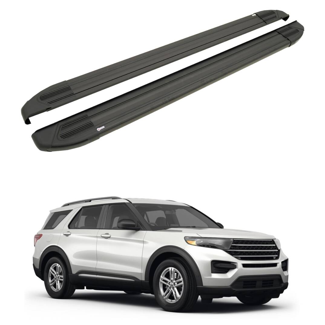 TURTLE Fits Ford Explorer (U625) 2020-2025 Side Step Brillant Black - 1