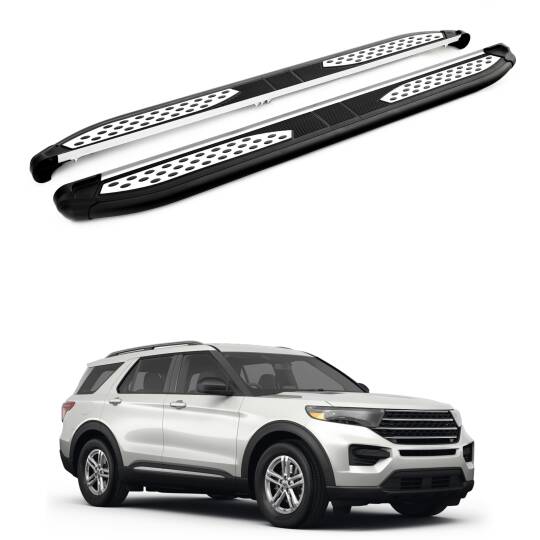 TURTLE Fits Ford Explorer (U625) 2020-2025 Side Step Plus Black