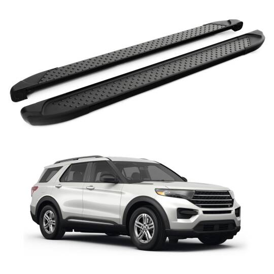 TURTLE Fits Ford Explorer (U625) 2020-2025 Side Step Sapphire V1 Black
