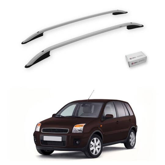TURTLE Fits Ford Fusion 2002-2012 Roof Rail Crown Silver