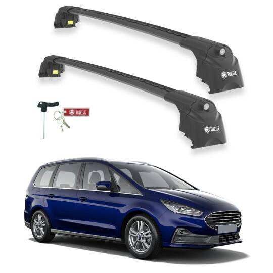 TURTLE Fits Ford Galaxy (Cd390) 2016-2025 Roof Rack Air2 Black