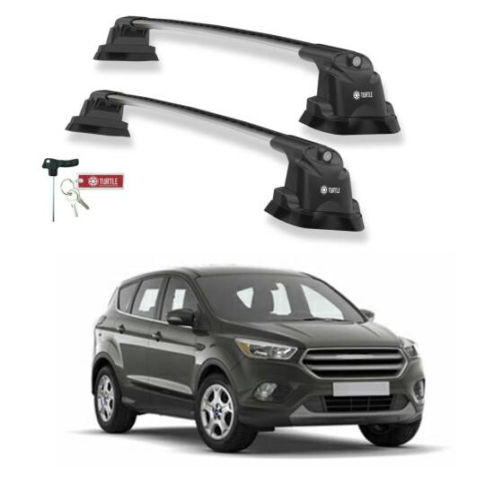 TURTLE Fits Ford Kuga (C520) 2013-2019 Roof Rack Air3 Silver - 1
