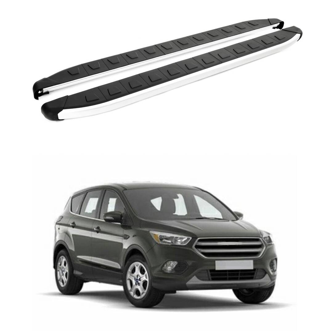 TURTLE Fits Ford Kuga (C520) 2013-2019 Side Step Alyans Silver - 1