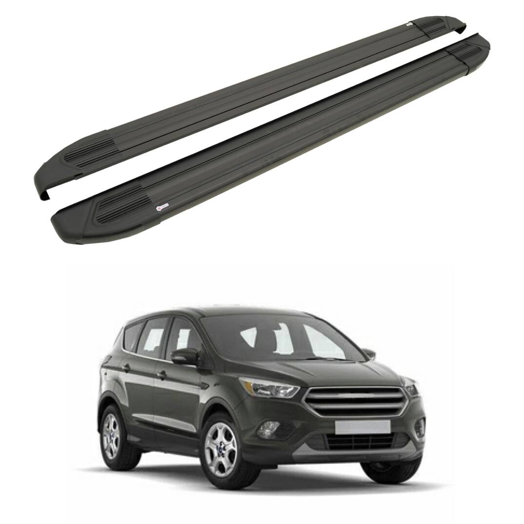 TURTLE Fits Ford Kuga (C520) 2013-2019 Side Step Brillant Black - 1
