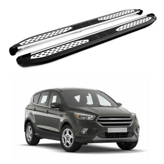 TURTLE Fits Ford Kuga (C520) 2013-2019 Side Step Plus Black