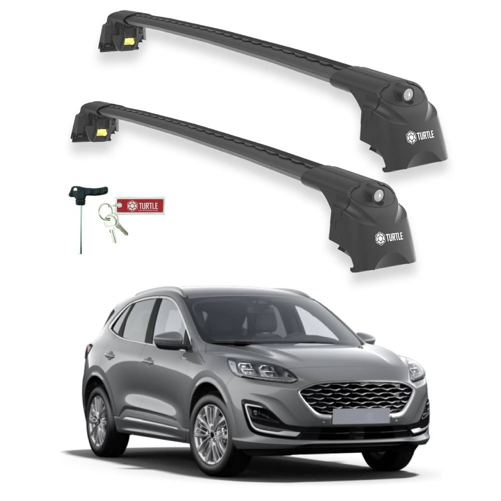 TURTLE Fits Ford Kuga (Cx482) 2020-2025 Roof Rack Air2 Black - 1