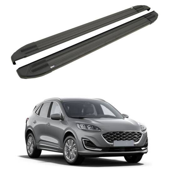TURTLE Fits Ford Kuga (Cx482) 2020-2025 Side Step Brillant Black