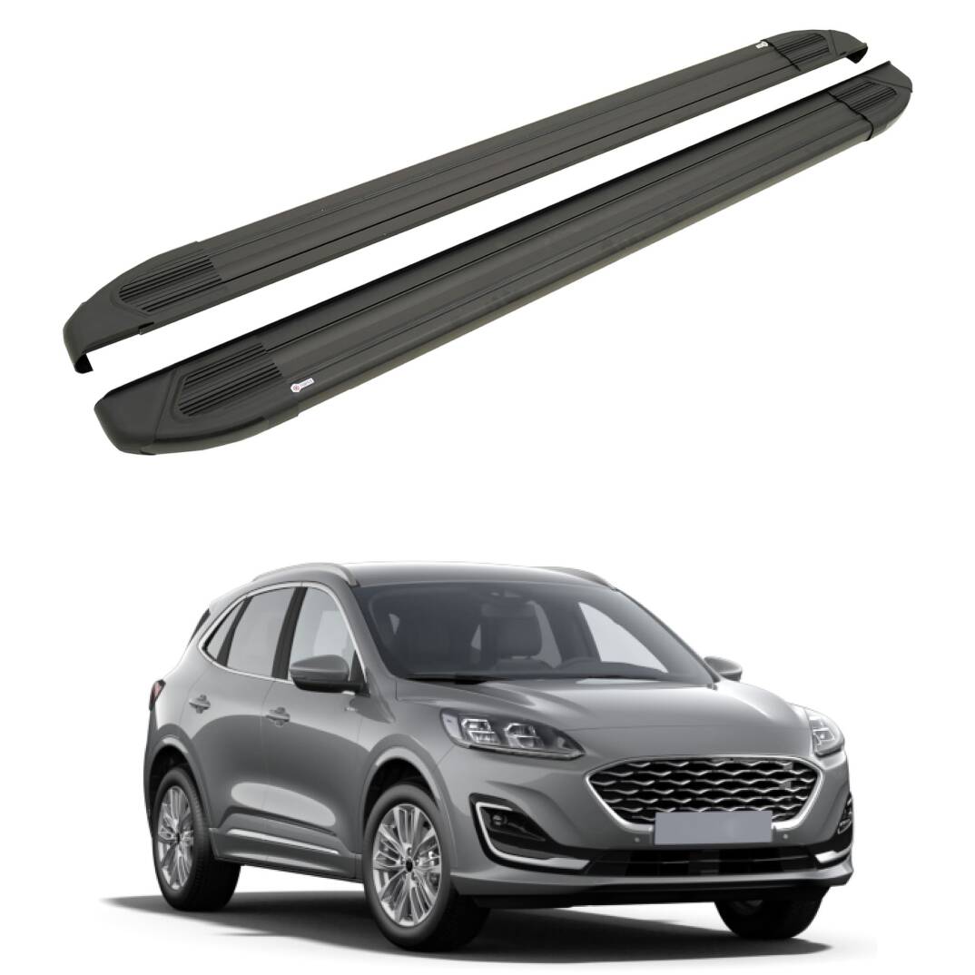 TURTLE Fits Ford Kuga (Cx482) 2020-2025 Side Step Brillant Black - 1