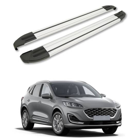 TURTLE Fits Ford Kuga (Cx482) 2020-2025 Side Step Brillant Silver