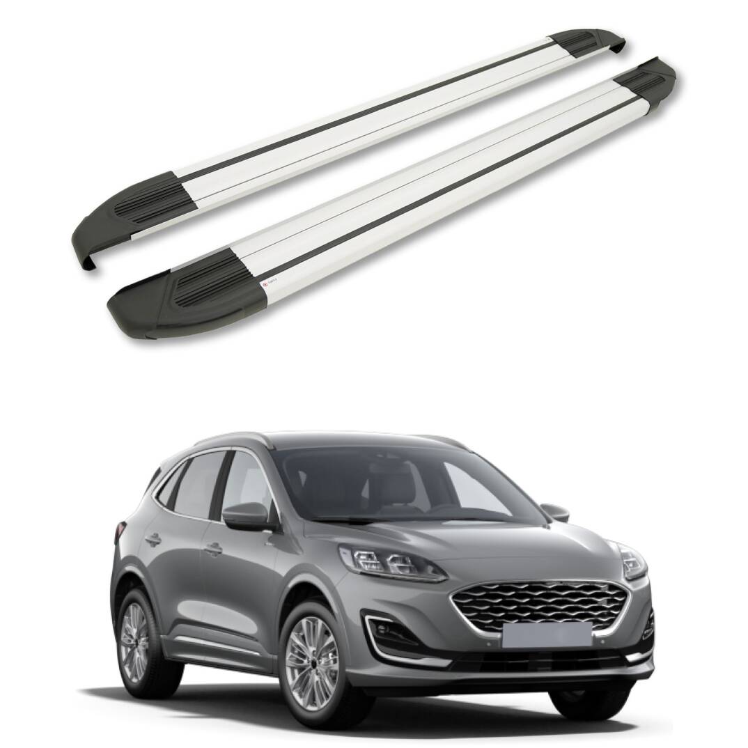 TURTLE Fits Ford Kuga (Cx482) 2020-2025 Side Step Brillant Silver - 1
