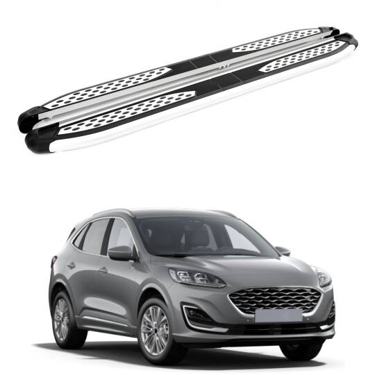 TURTLE Fits Ford Kuga (Cx482) 2020-2025 Side Step Plus Silver