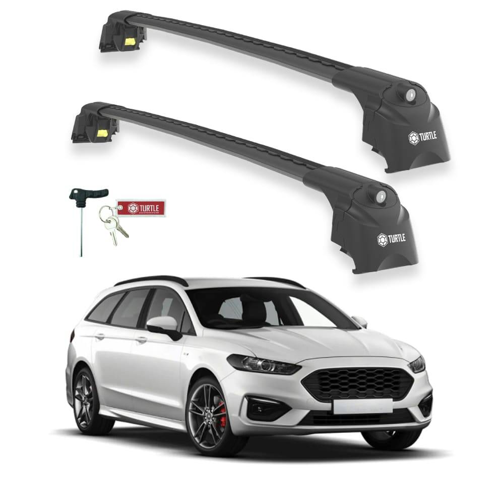 TURTLE Fits Ford Mondeo Estate (Cd391) 2015-2022 Roof Rack Air2 Black - 1