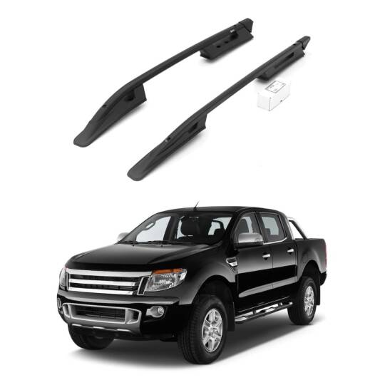 TURTLE Fits Ford Ranger (T6-P375/Px) 2011-2022 Roof Rail Falcon Black