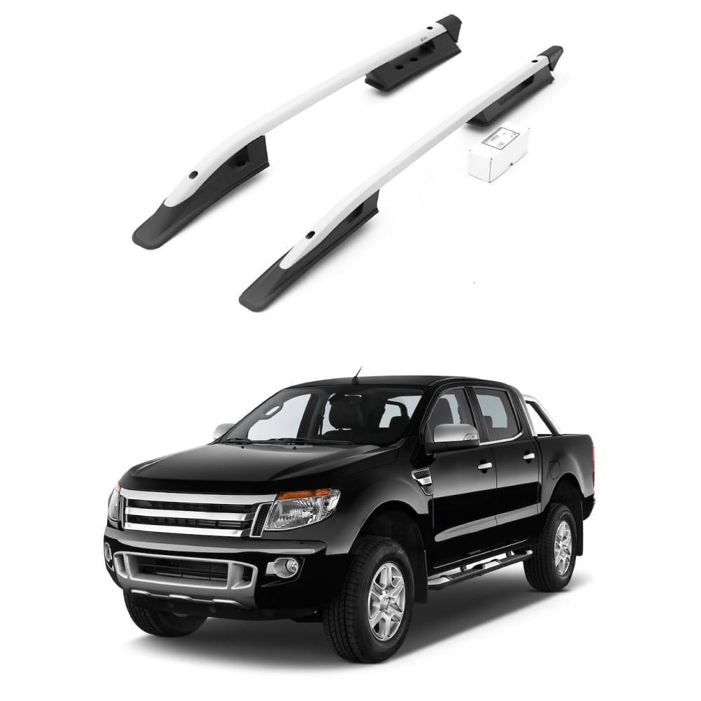 TURTLE Fits Ford Ranger (T6-P375/Px) 2011-2022 Roof Rail Falcon Silver - 1