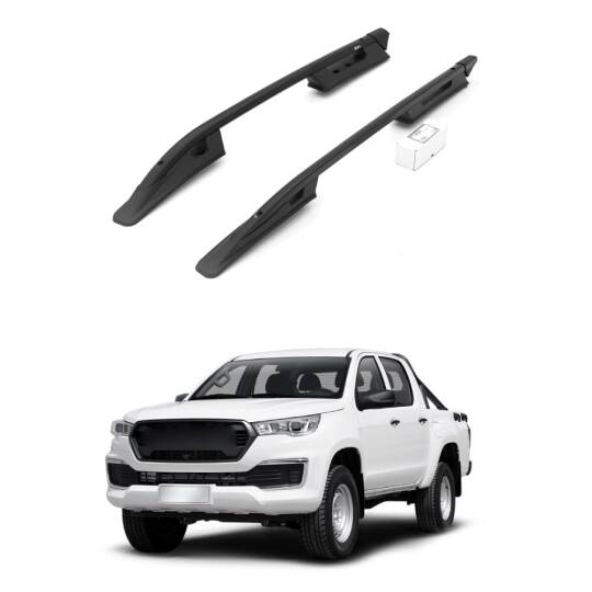 TURTLE Fits Foton Tunland G7 2024-2025 Roof Rail Falcon Black