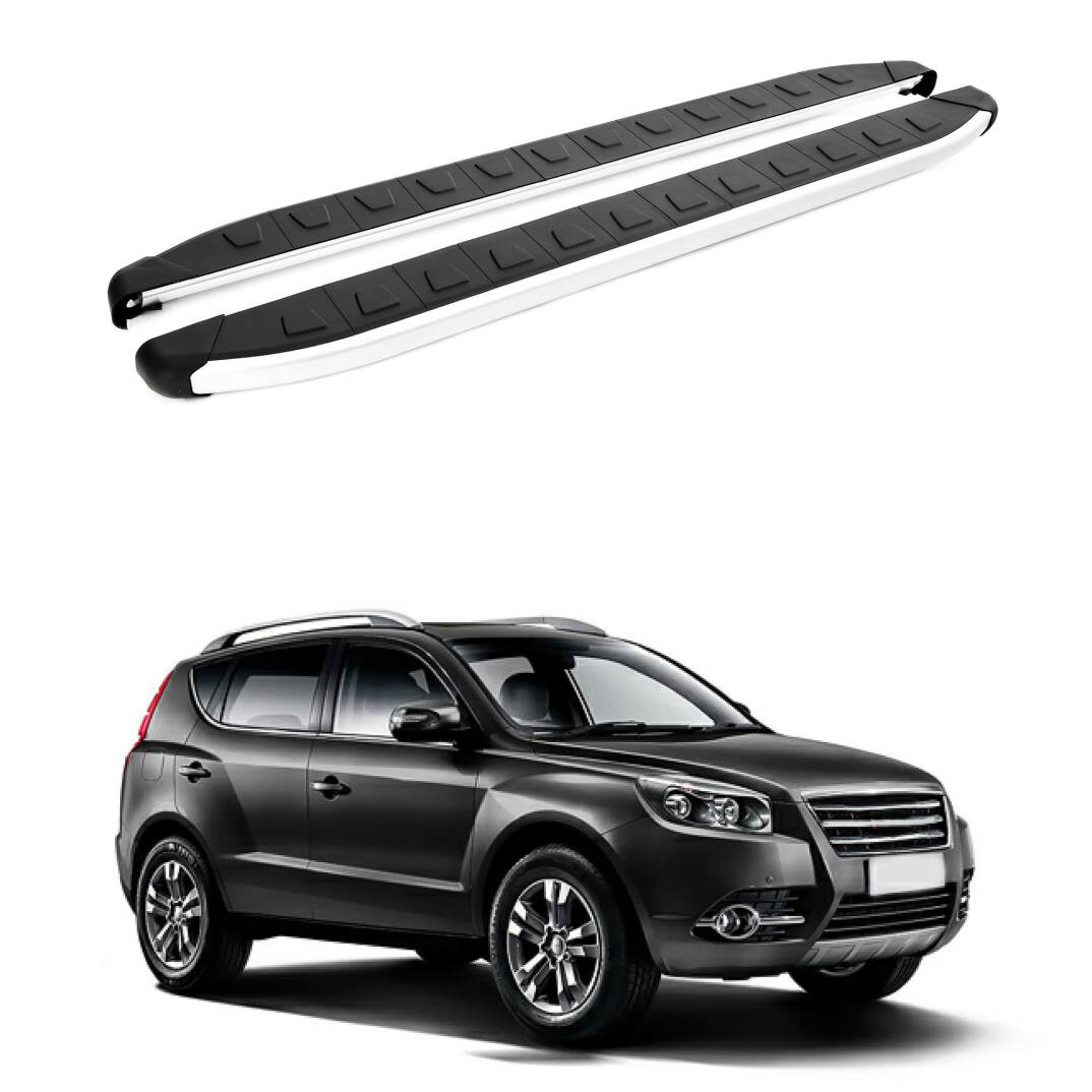 TURTLE Fits Geely Emgrand X7 2014-2022 Side Step Alyans Silver - 1