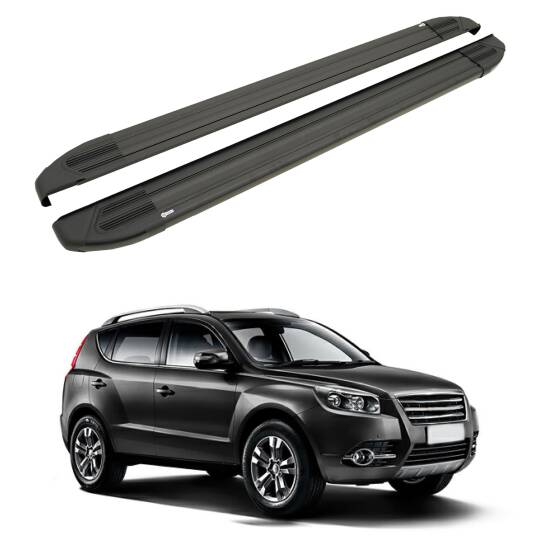 TURTLE Fits Geely Emgrand X7 2014-2022 Side Step Brillant Black