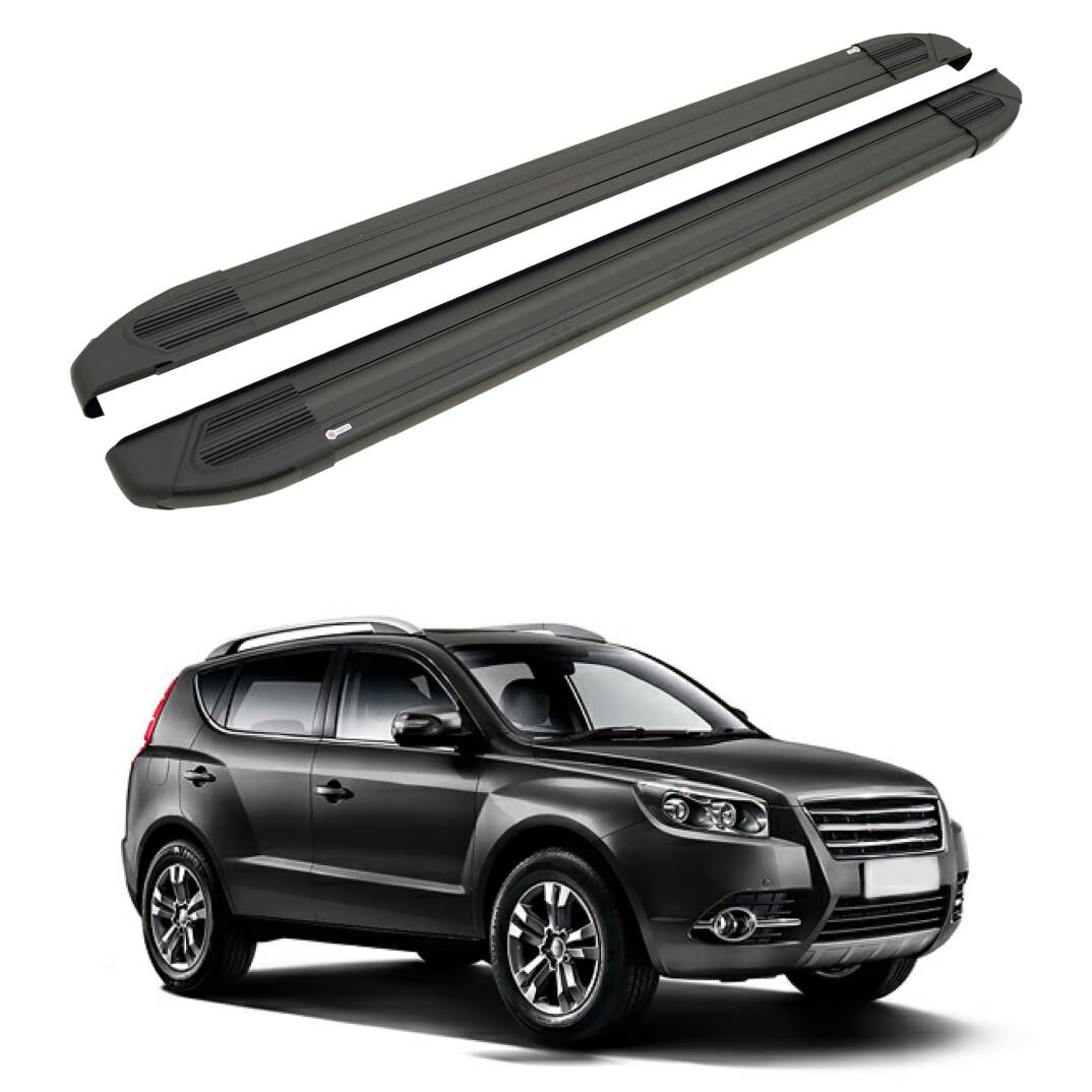 TURTLE Fits Geely Emgrand X7 2014-2022 Side Step Brillant Black - 1