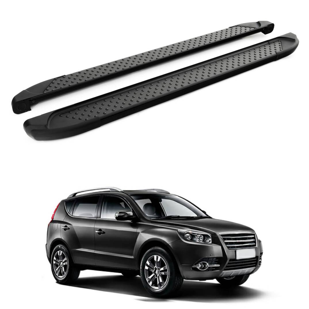 TURTLE Fits Geely Emgrand X7 2014-2022 Side Step Sapphire V1 Black - 1