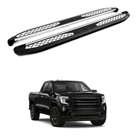 TURTLE kompatibel mit Gmc Sierra (5Th) 2019-2025 Trittbrett Plus Schwarz