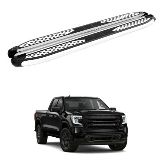 TURTLE kompatibel mit Gmc Sierra (5Th) 2019-2025 Trittbrett Plus Grau