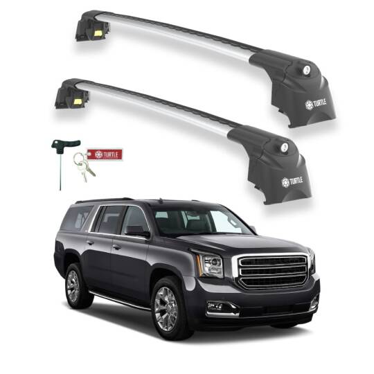 TURTLE Fits Gmc Yukon (Gmtk2Ug) 2015-2020 Roof Rack Air2 Silver