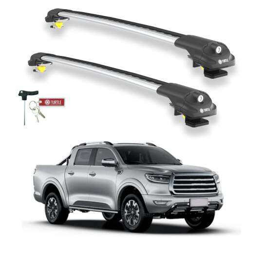 TURTLE Fits Great Wall Cannon 2019-2025 Roof Rack Air1 Silver