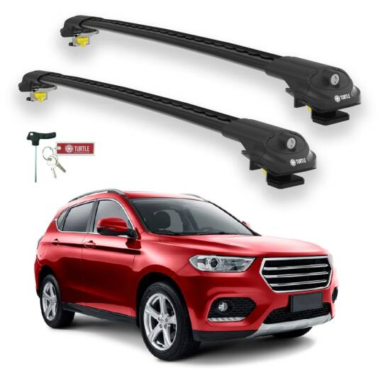 TURTLE Fits Great Wall Haval H2 2015-2022 Roof Rack Air1 Black