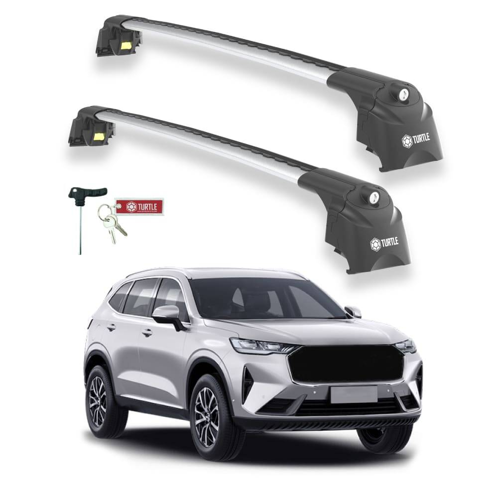 TURTLE Fits Great Wall Haval H6 2017-2025 Roof Rack Air2 Silver - 1