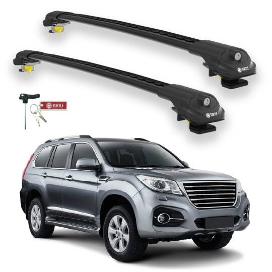 TURTLE Fits Great Wall Haval H9 2015-2025 Roof Rack Air1 Black