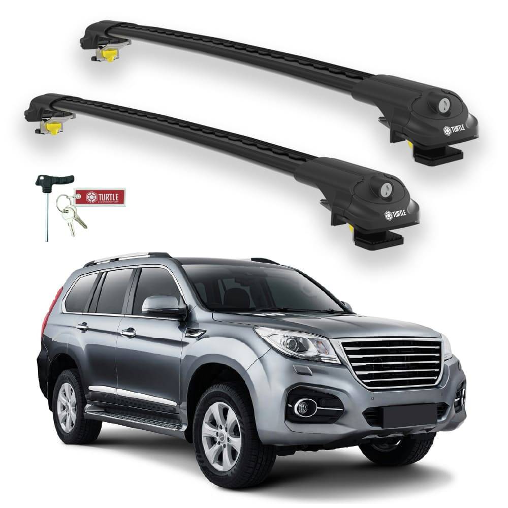 TURTLE Fits Great Wall Haval H9 2015-2025 Roof Rack Air1 Black - 1