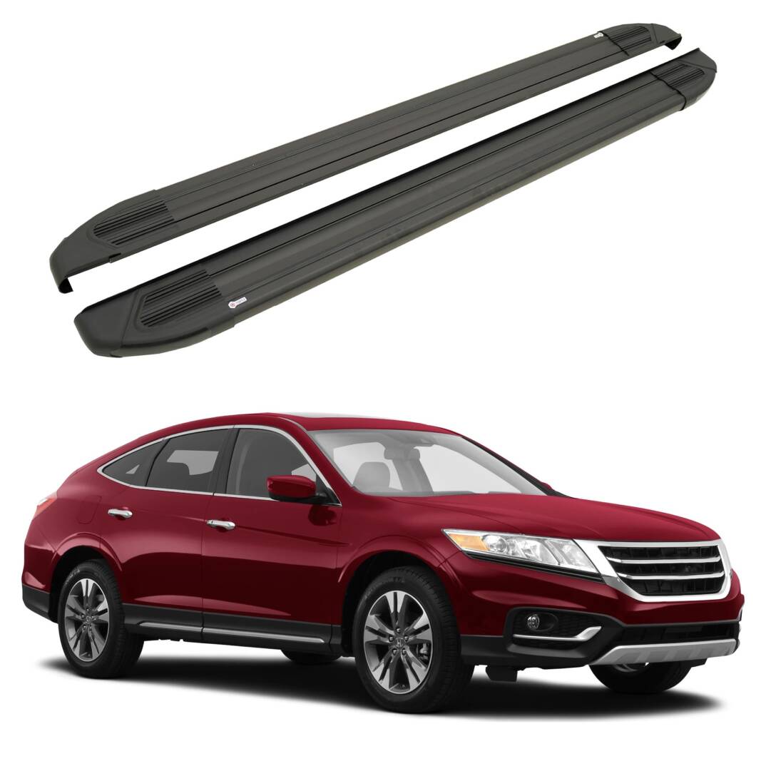 TURTLE Fits Honda Accord Crosstour 2010-2015 Side Step Brillant Black - 1