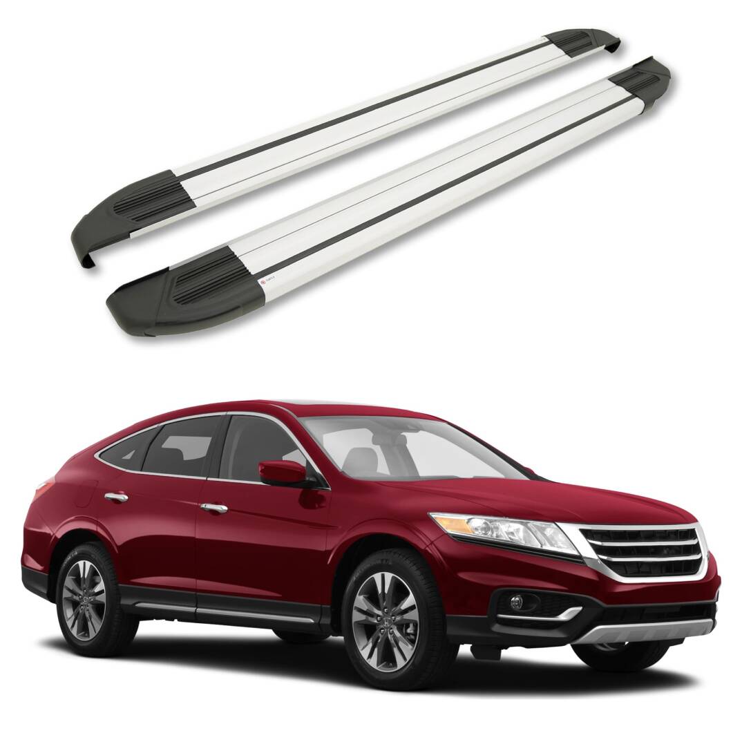 TURTLE Fits Honda Accord Crosstour 2010-2015 Side Step Brillant Silver - 1